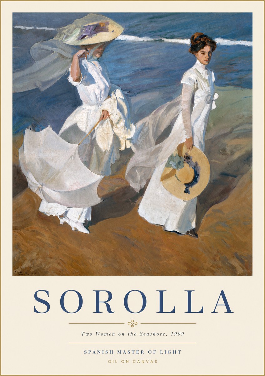 Sorolla Two Women on the Seashore, 1909 No6 - Póster