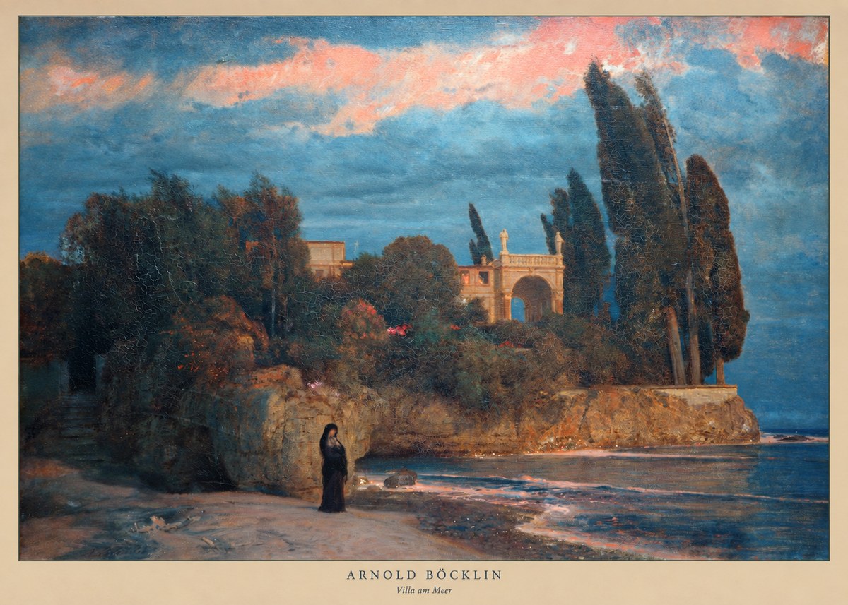 Arnold Böcklin Villa Am Meer No2 - Póster