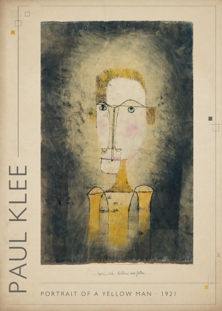 Paul Klee Portrait of a Yellow Man No1 - Póster
