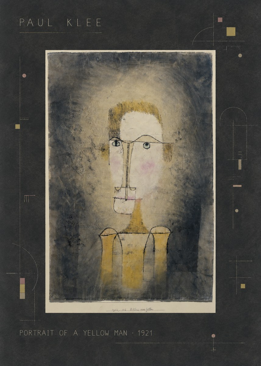 Paul Klee Portrait of a Yellow Man No2 - Póster