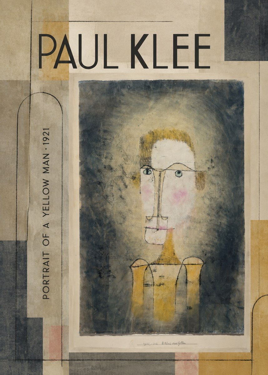 Paul Klee Portrait of a Yellow Man No3 - Póster