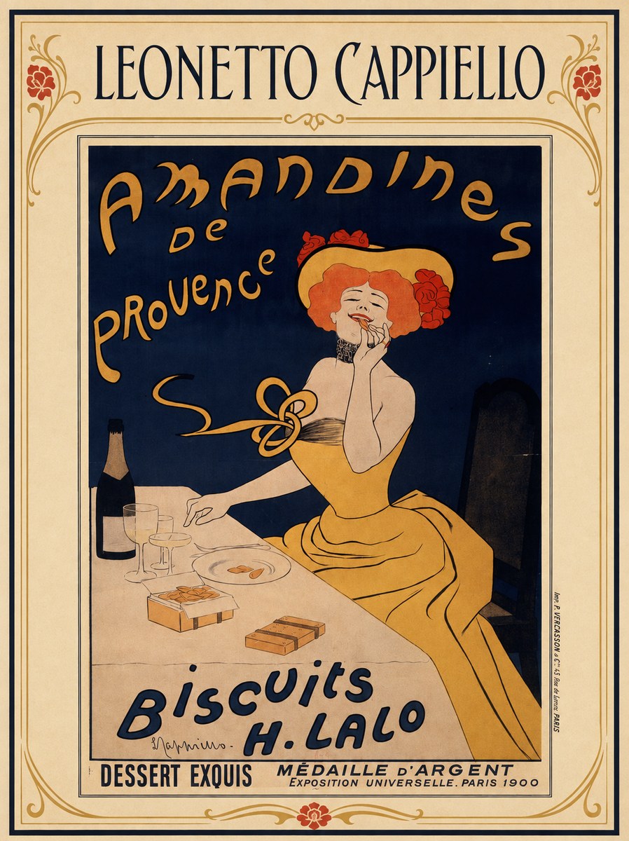 Leonetto Cappiello Amandines De Provence Biscuits H. Lalo I No1 - Póster