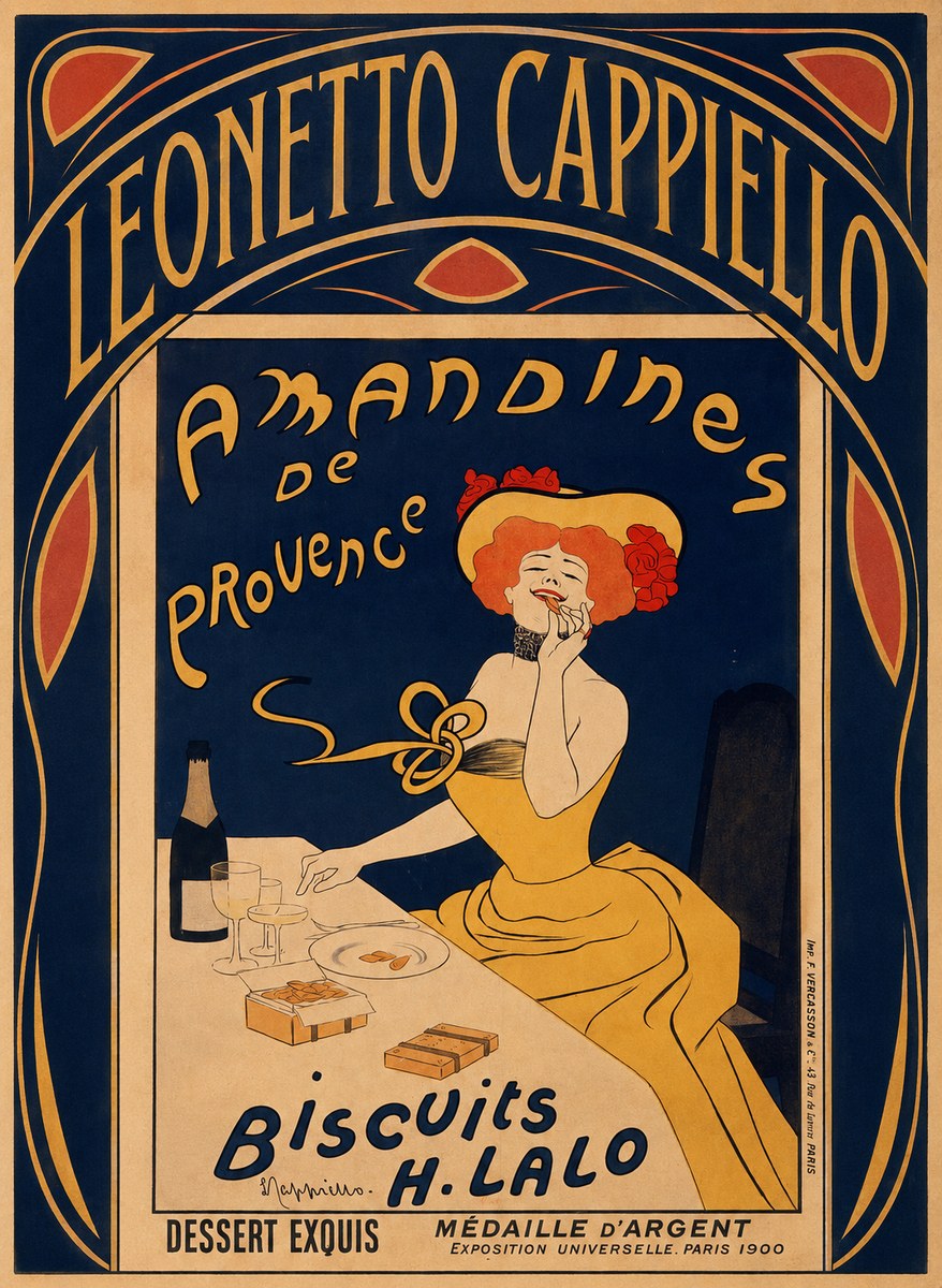 Leonetto Cappiello Amandines De Provence Biscuits H. Lalo I No3 - Póster