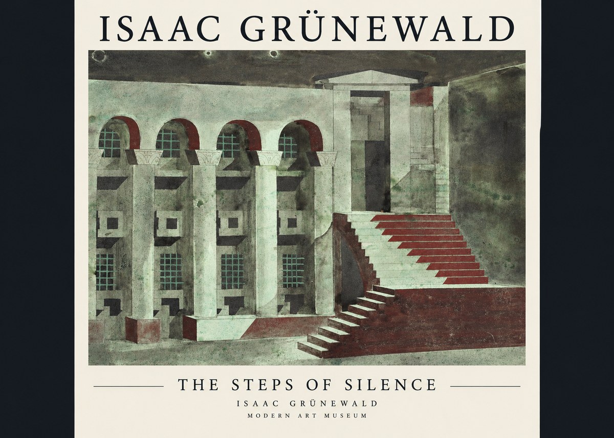 Isaac Grünewald The Steps of Silence No1 - Póster