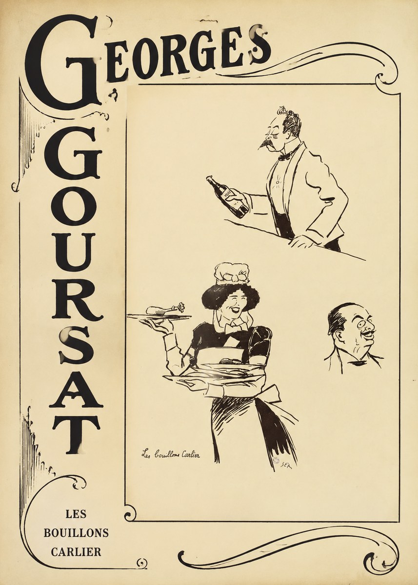 Georges Goursat Les Bouillons Carlier I No2 - Póster