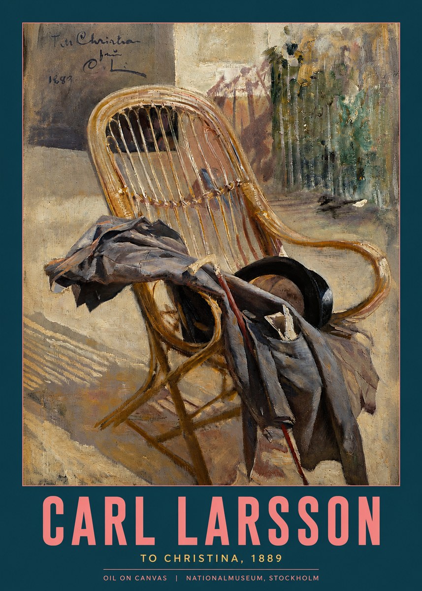 Carl Larsson To Christina, from C. Larsson, 1889 No2 - Póster