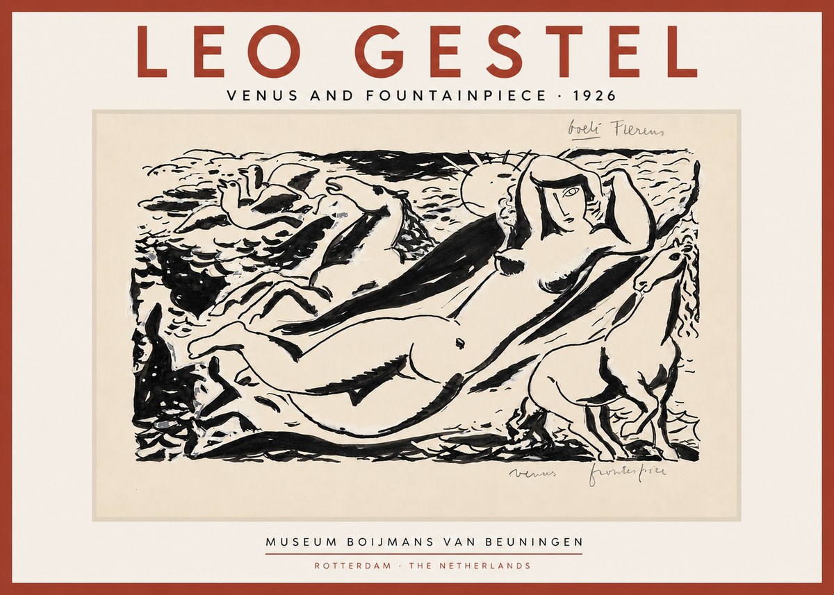 Leo Gestel Venus and Fountainpiece No4 - Póster