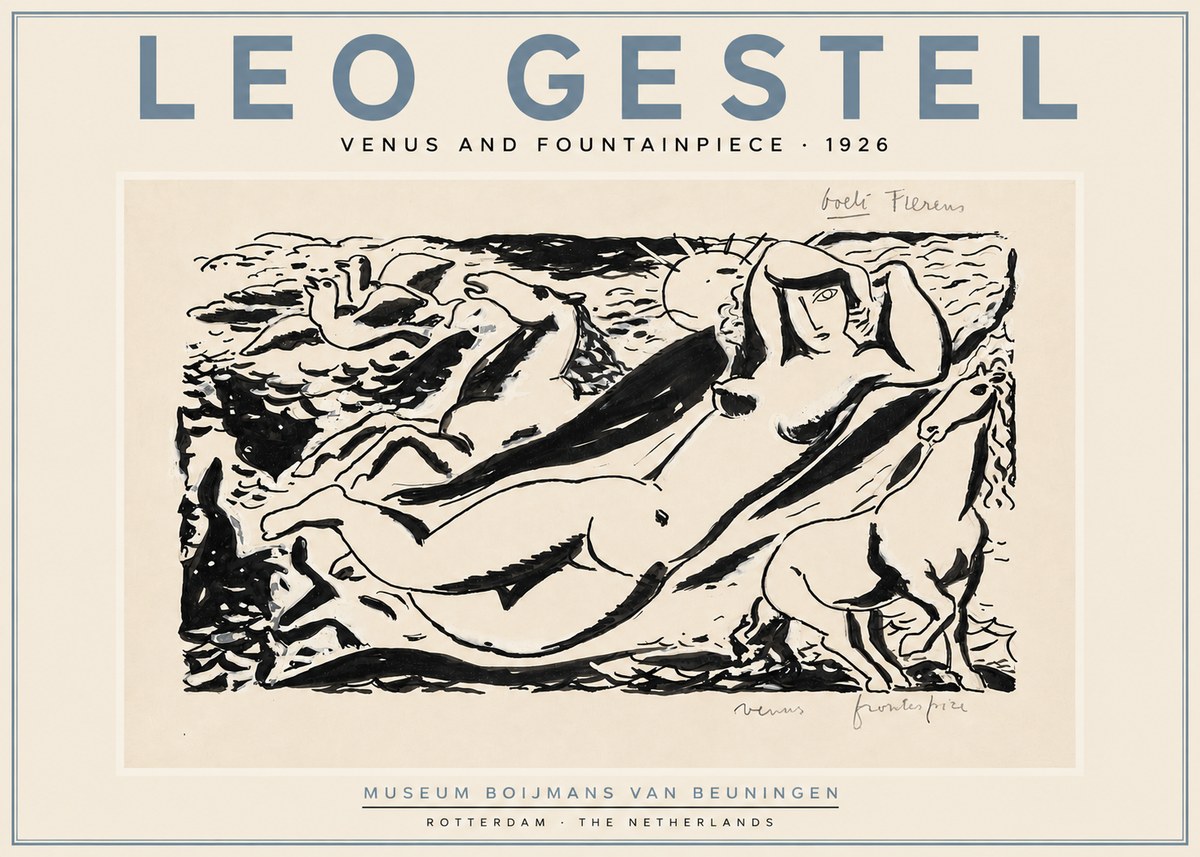 Leo Gestel Venus and Fountainpiece No5 - Póster