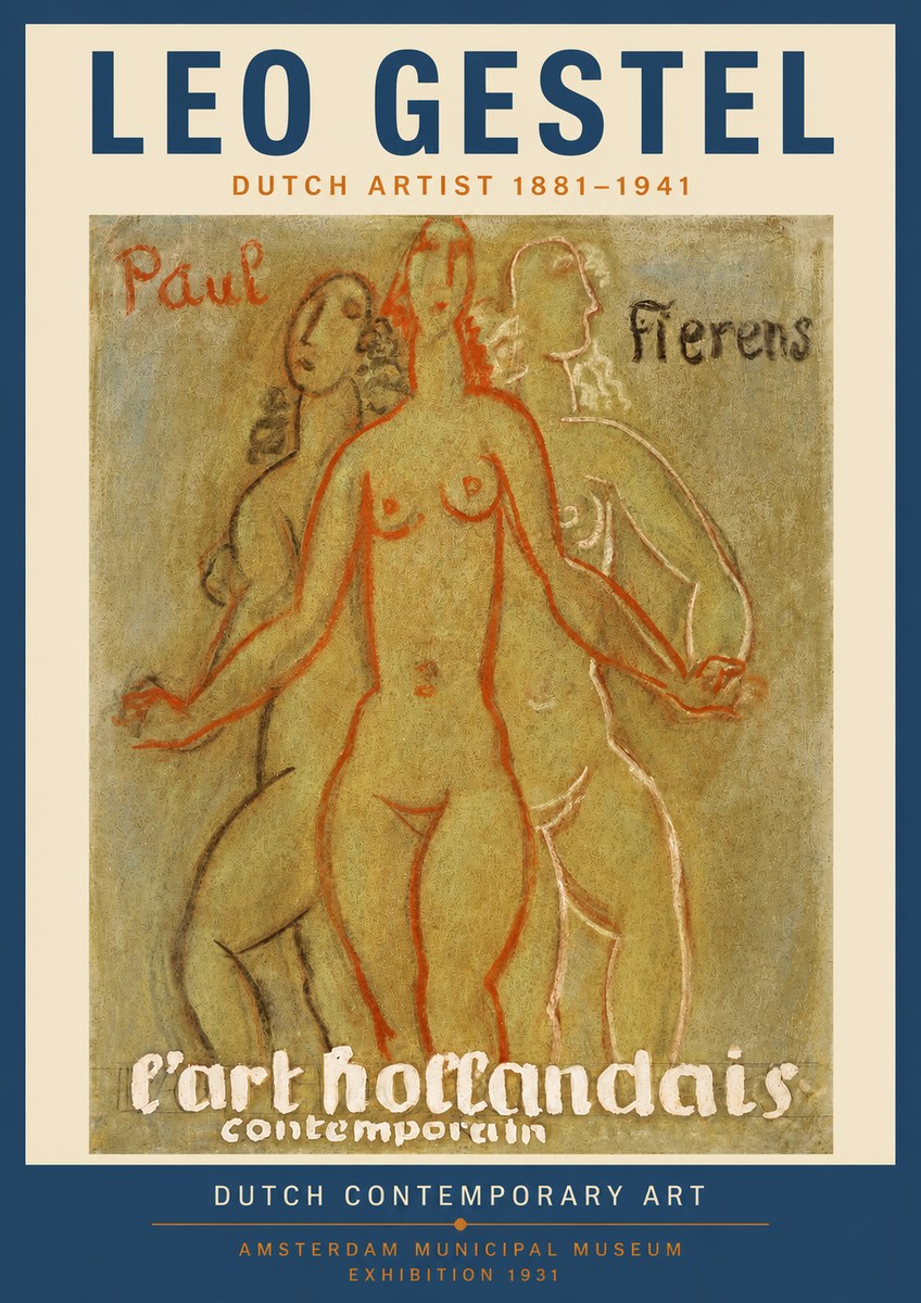 Leo Gestel L'art Hollandais Contemporain II No3 - Póster