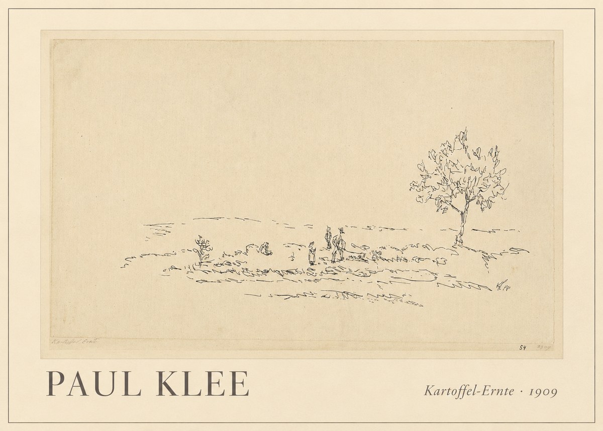 Paul Klee Kartoffel-ernte No1 - Póster