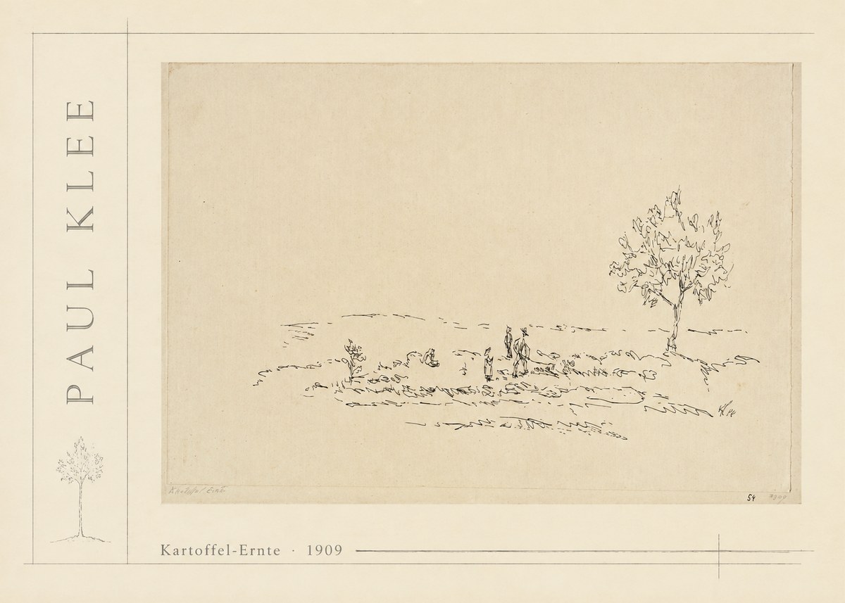 Paul Klee Kartoffel-ernte No2 - Póster