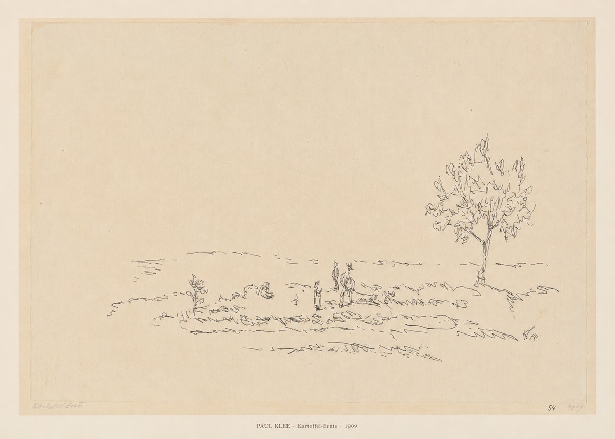 Paul Klee Kartoffel-ernte No4 - Póster