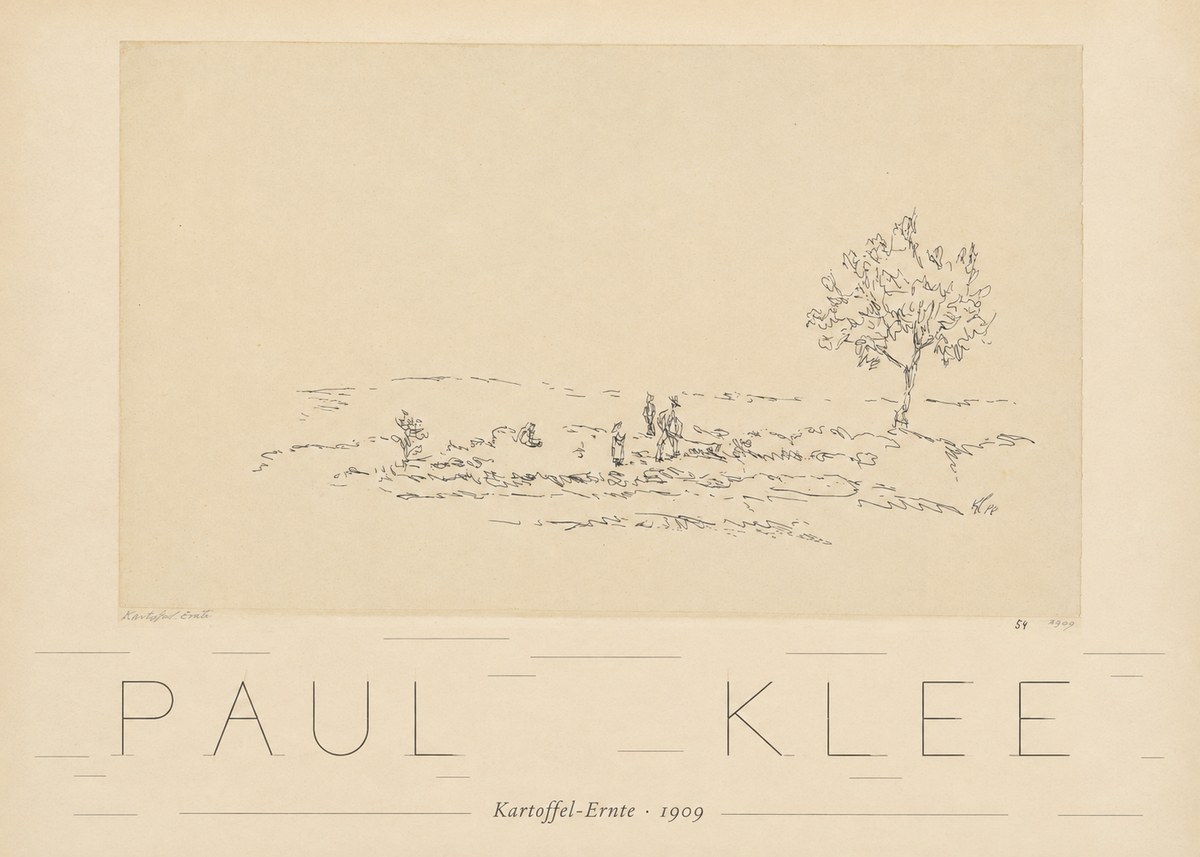 Paul Klee Kartoffel-ernte No6 - Póster