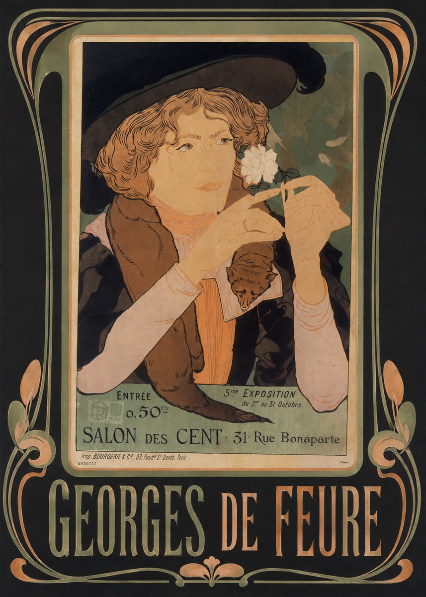 Georges de Feure Salon Des Cent No3 - Póster