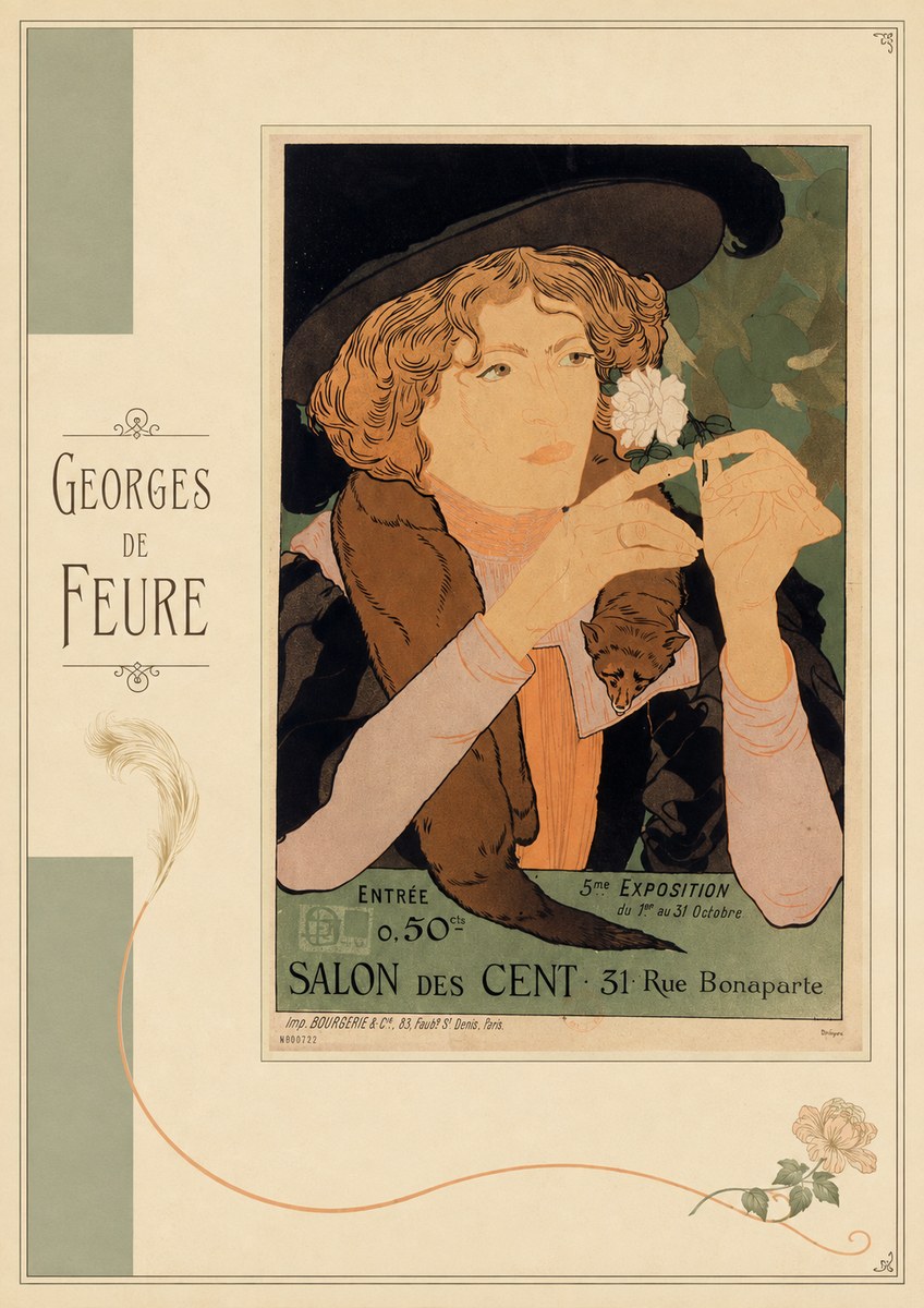 Georges de Feure Salon Des Cent No4 - Póster