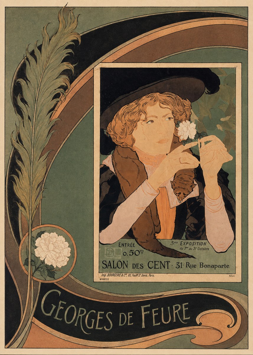 Georges de Feure Salon Des Cent No6 - Póster