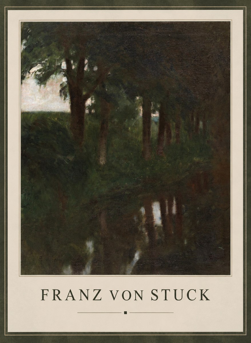 Franz von Stuck Woodland Reflections No1 - Póster