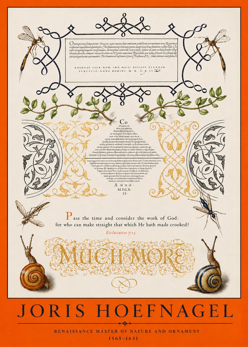 Joris Hoefnagel Memento Mori No4 - Póster