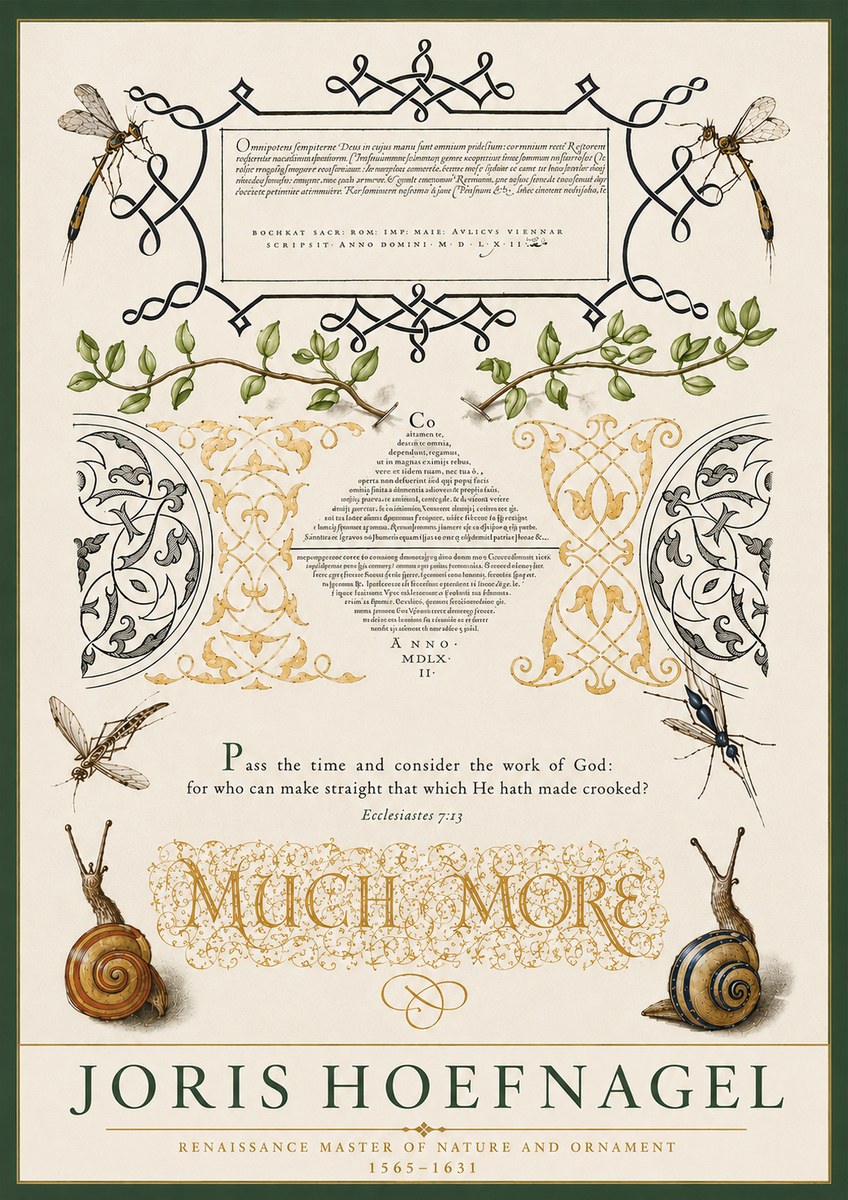 Joris Hoefnagel Memento Mori No5 - Póster