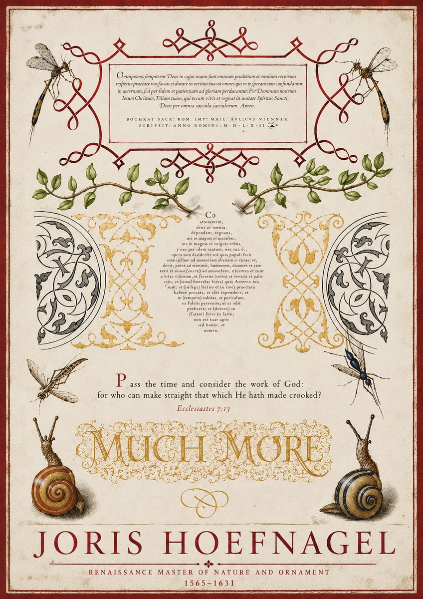 Joris Hoefnagel Memento Mori No6 - Póster
