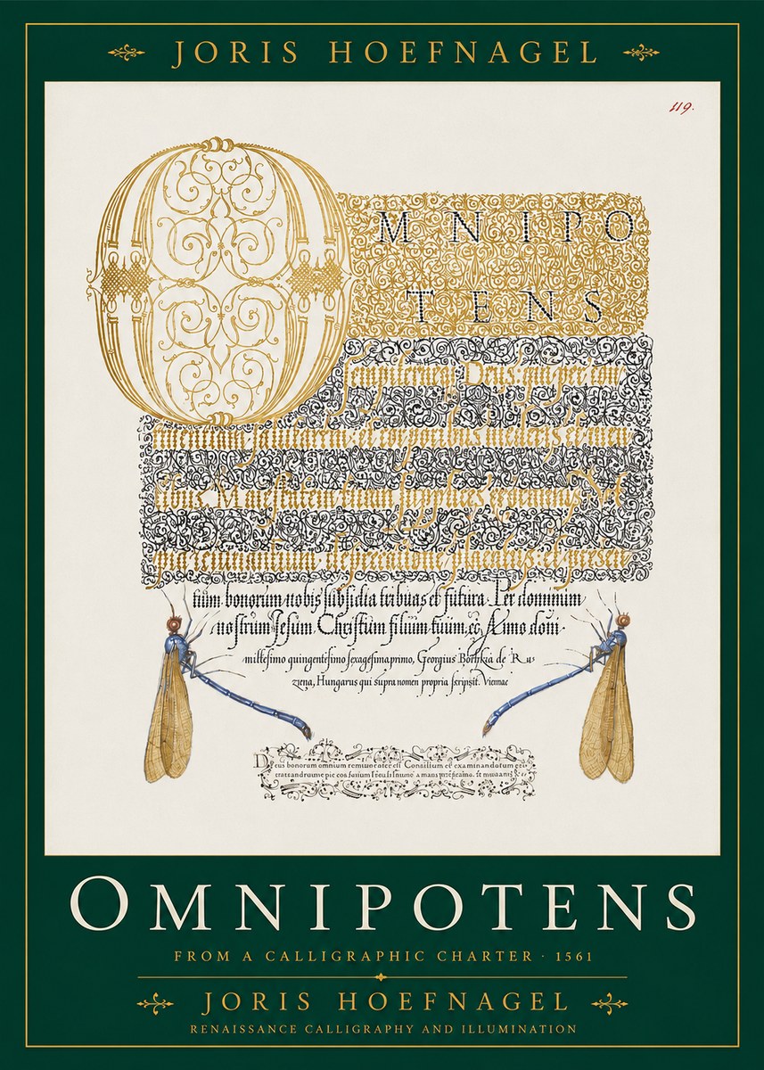 Joris Hoefnagel Omnipotens No2 - Póster