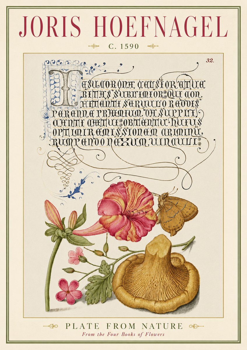 Joris Hoefnagel A Study of Nature II No5 - Póster