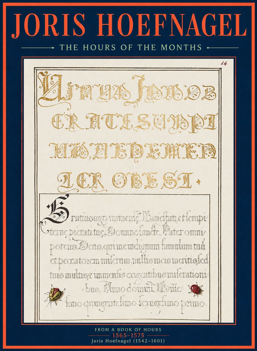 Joris Hoefnagel Gratias Tibi Agimus No3 - Póster
