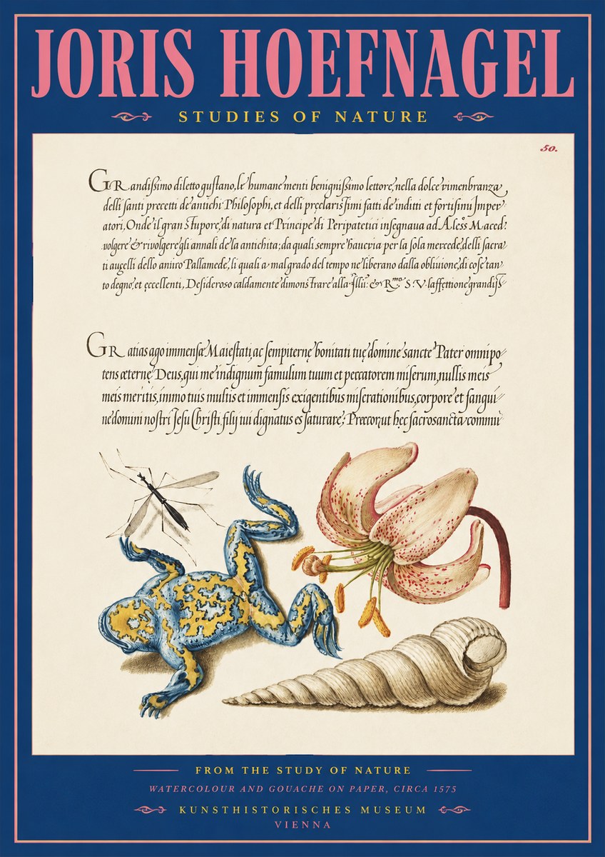 Joris Hoefnagel From the Study of Nature No2 - Póster