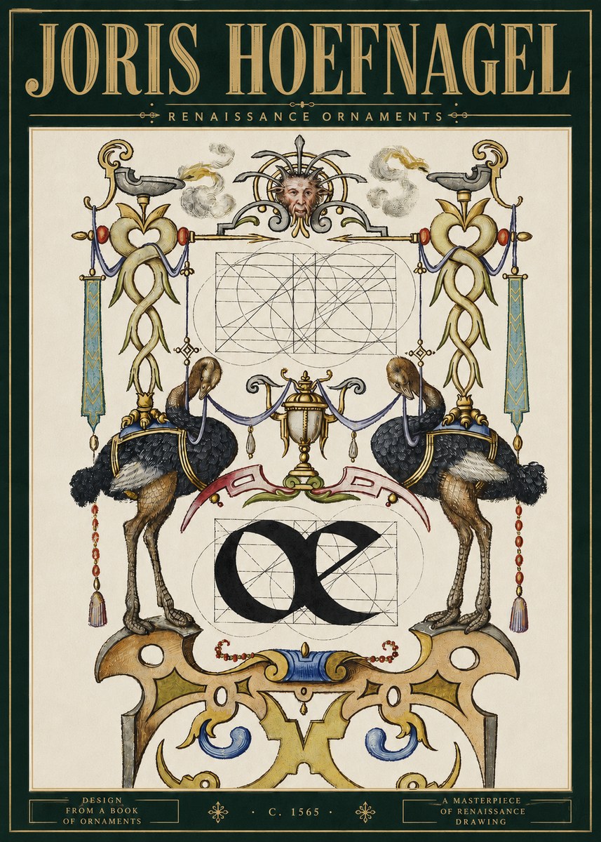 Joris Hoefnagel Ornamental Study I No5 - Póster