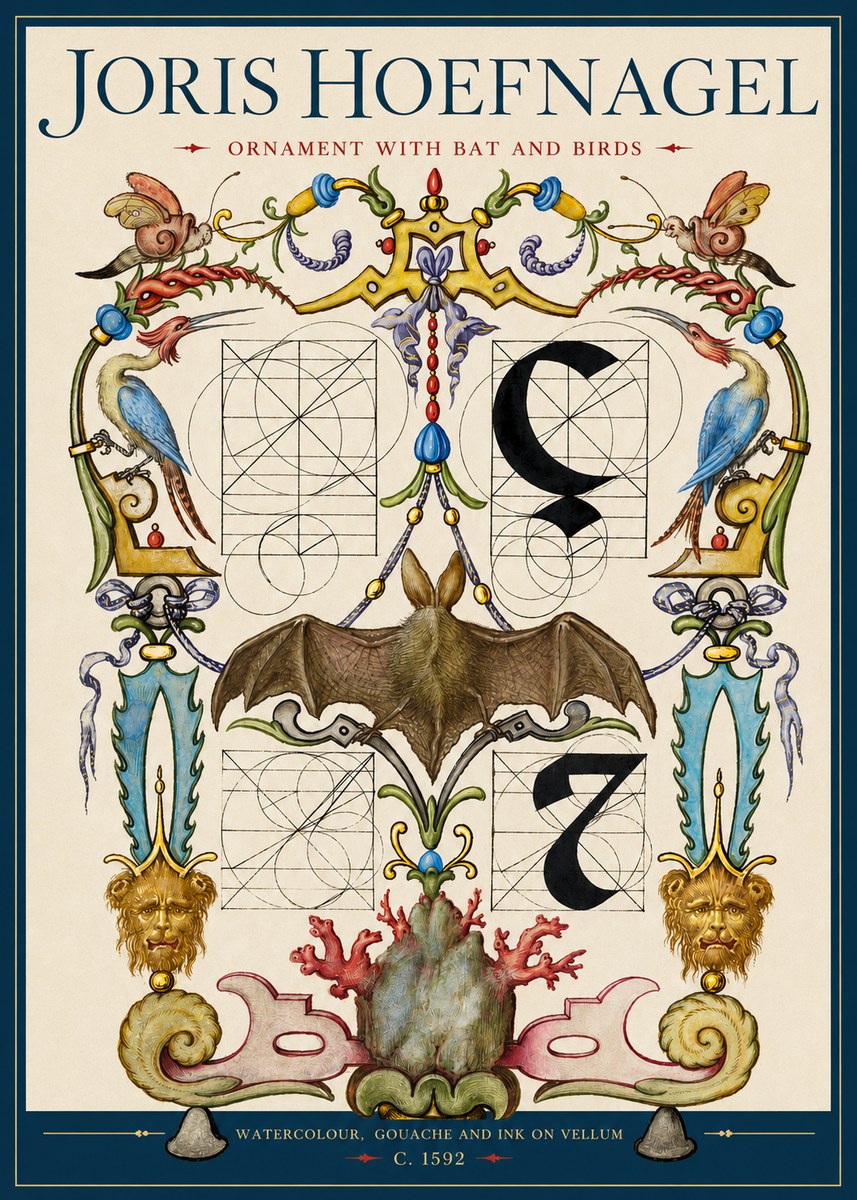 Joris Hoefnagel The Four Elements I No4 - Póster