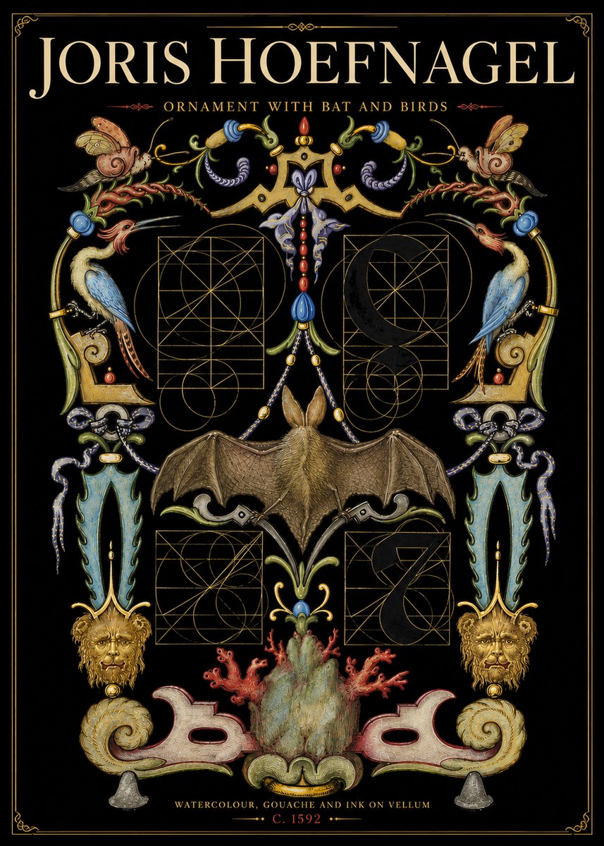 Joris Hoefnagel The Four Elements I No6 - Póster