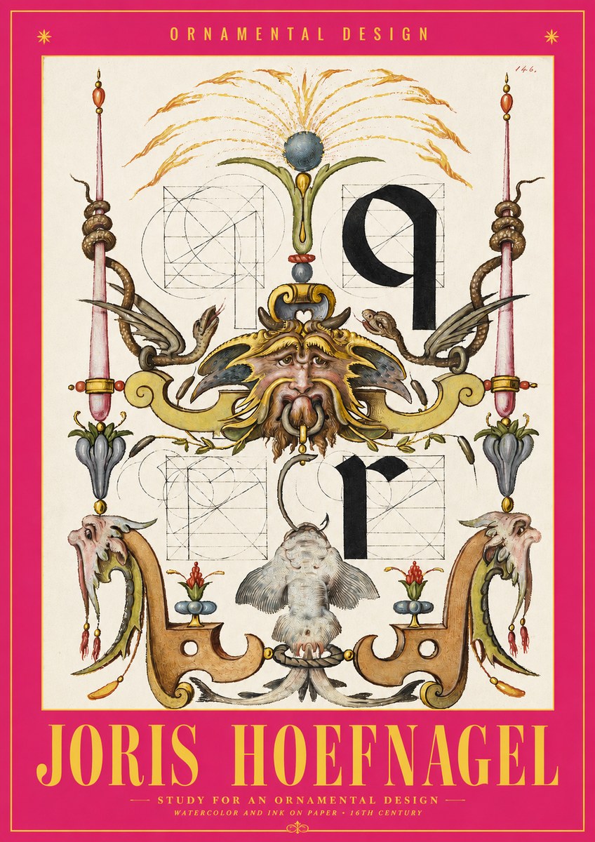 Joris Hoefnagel Ornamental Design I No2 - Póster