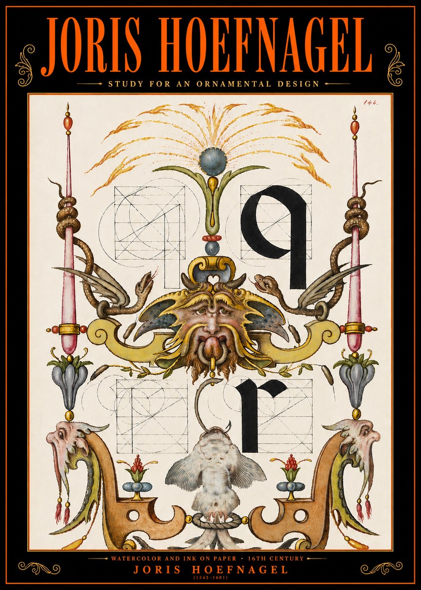 Joris Hoefnagel Ornamental Design I No5 - Póster