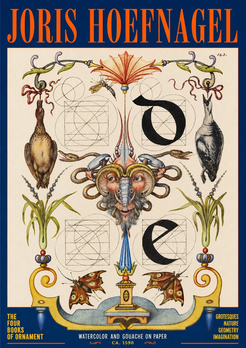 Joris Hoefnagel Ornamental Composition No2 - Póster