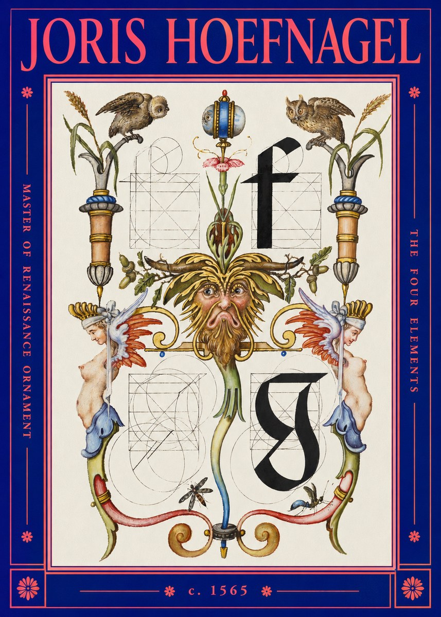 Joris Hoefnagel The Four Elements II No2 - Póster