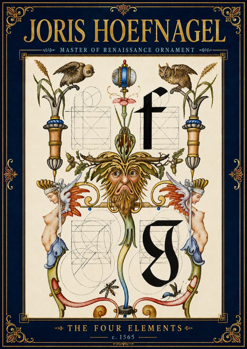 Joris Hoefnagel The Four Elements II No6 - Póster