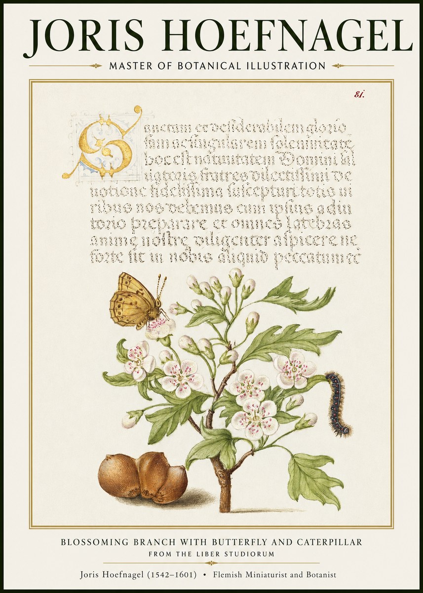Joris Hoefnagel Blossoming Branch No2 - Póster