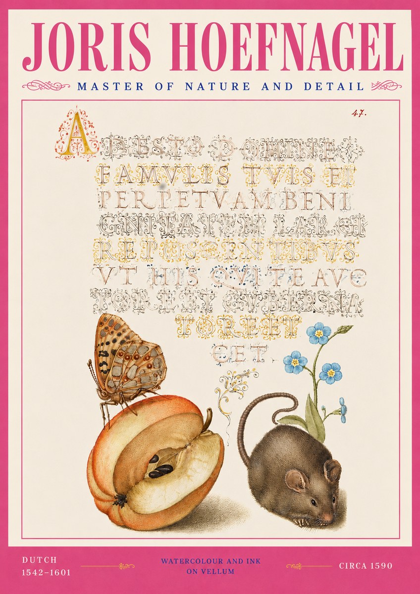 Joris Hoefnagel A Devotion of the Family Is the Perpetual Wealth No4 - Póster