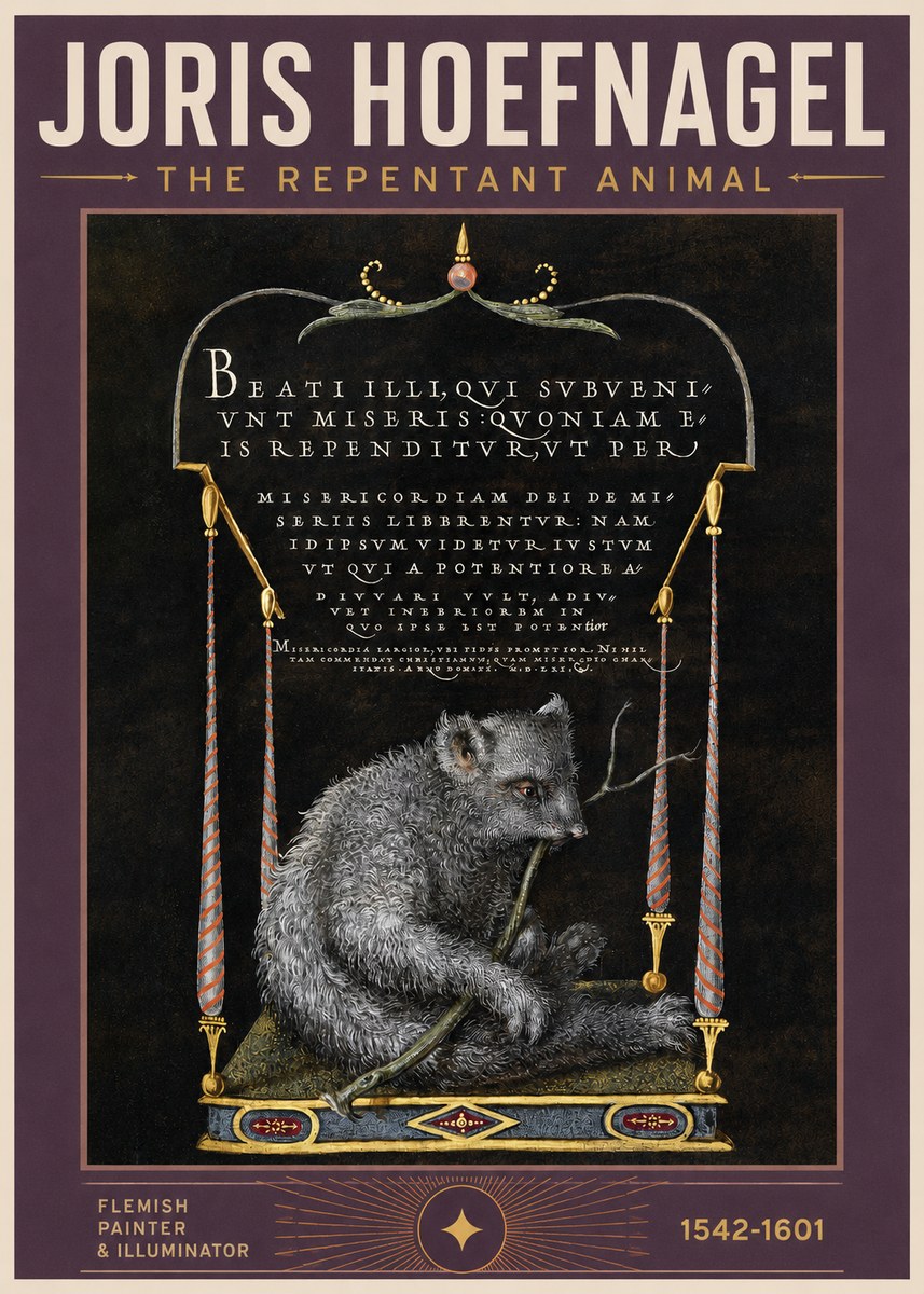 Joris Hoefnagel The Repentant Animal No2 - Póster