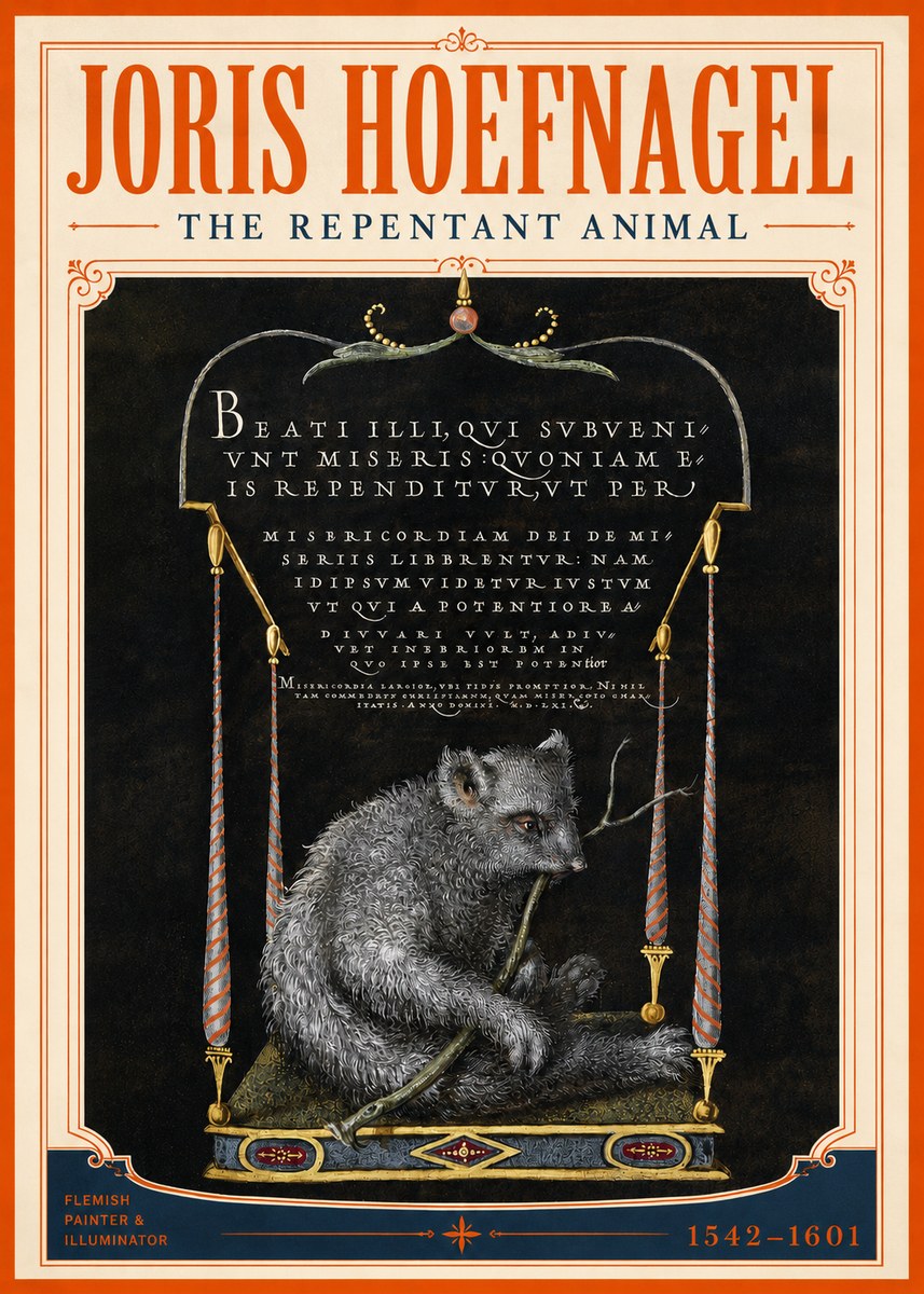 Joris Hoefnagel The Repentant Animal No3 - Póster