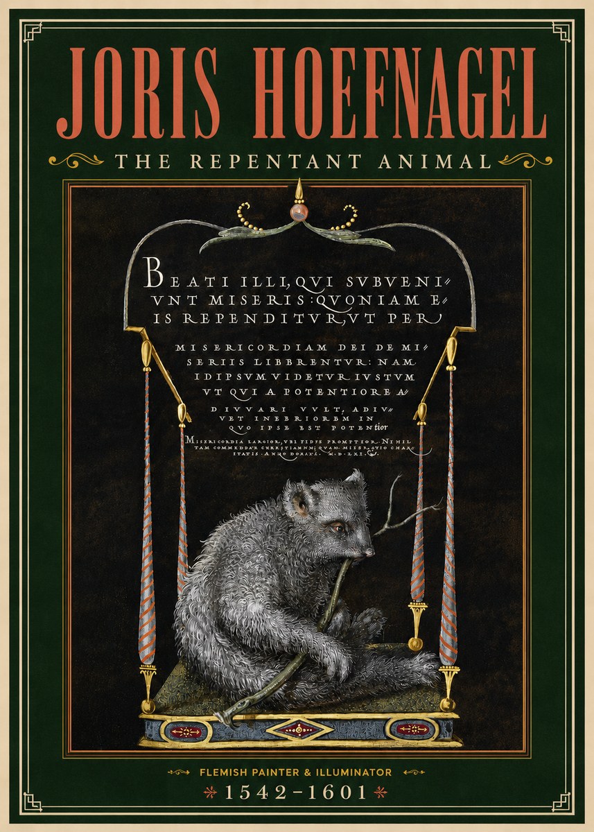 Joris Hoefnagel The Repentant Animal No4 - Póster