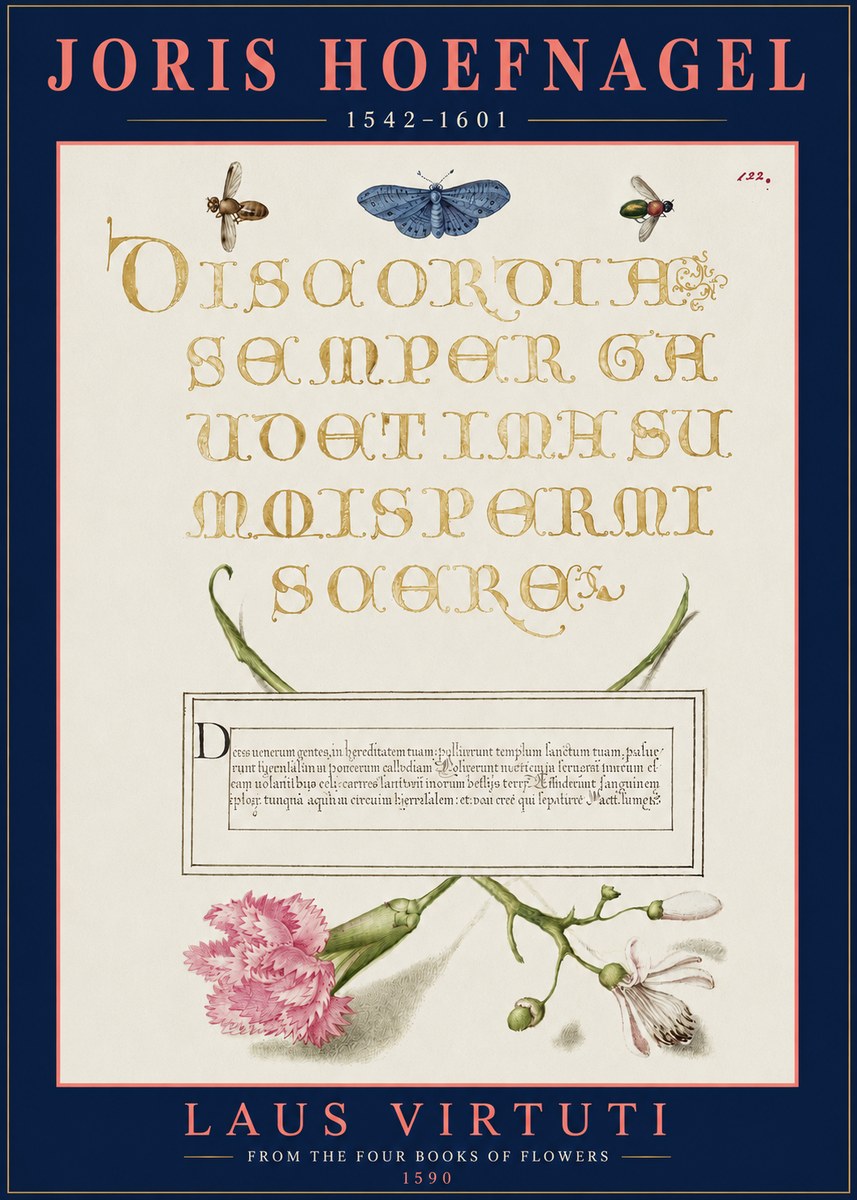 Joris Hoefnagel Laus Virtuti No3 - Póster