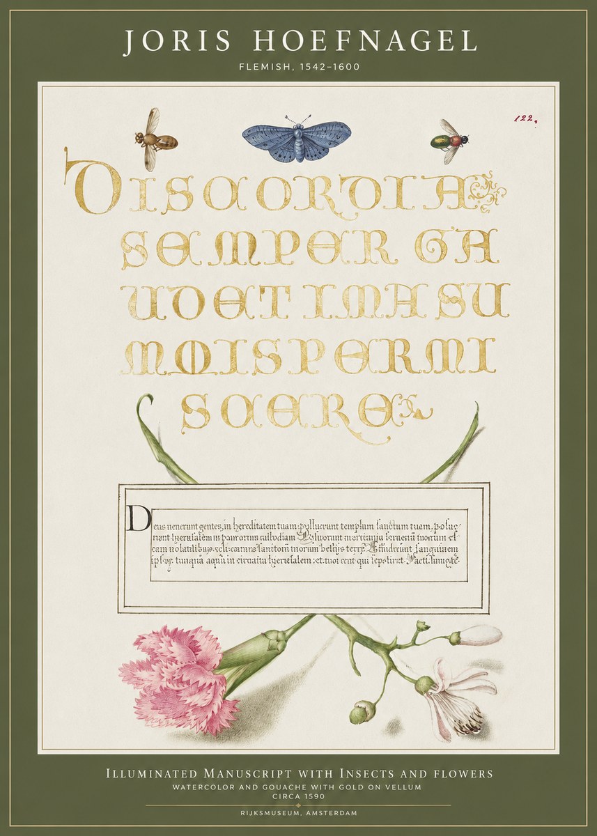 Joris Hoefnagel Laus Virtuti No4 - Póster