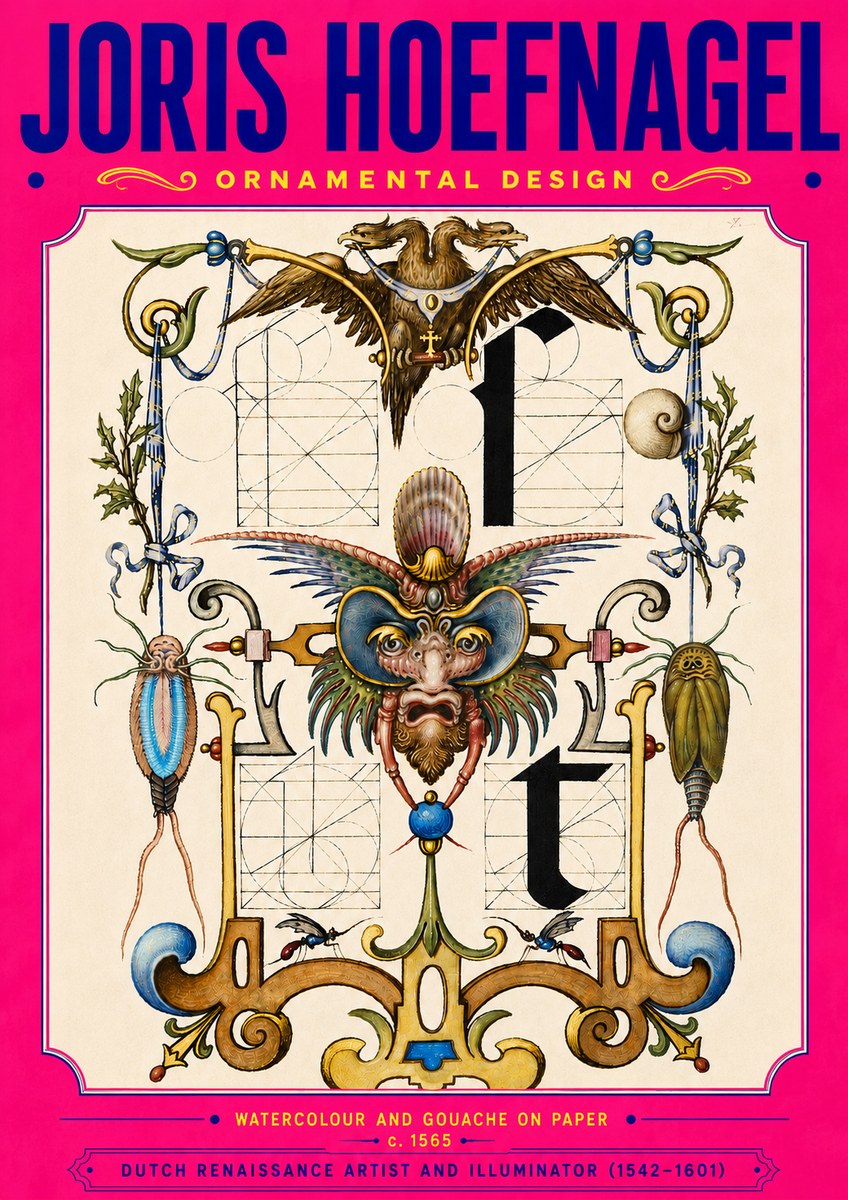 Joris Hoefnagel Ornamental Design II No5 - Póster