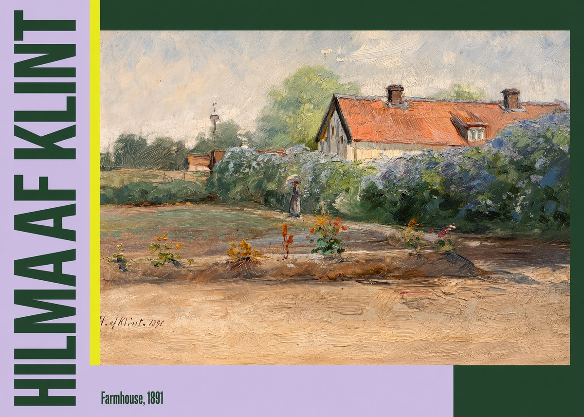 Hilma af Klint Farmhouse, 1891 No3 - Póster