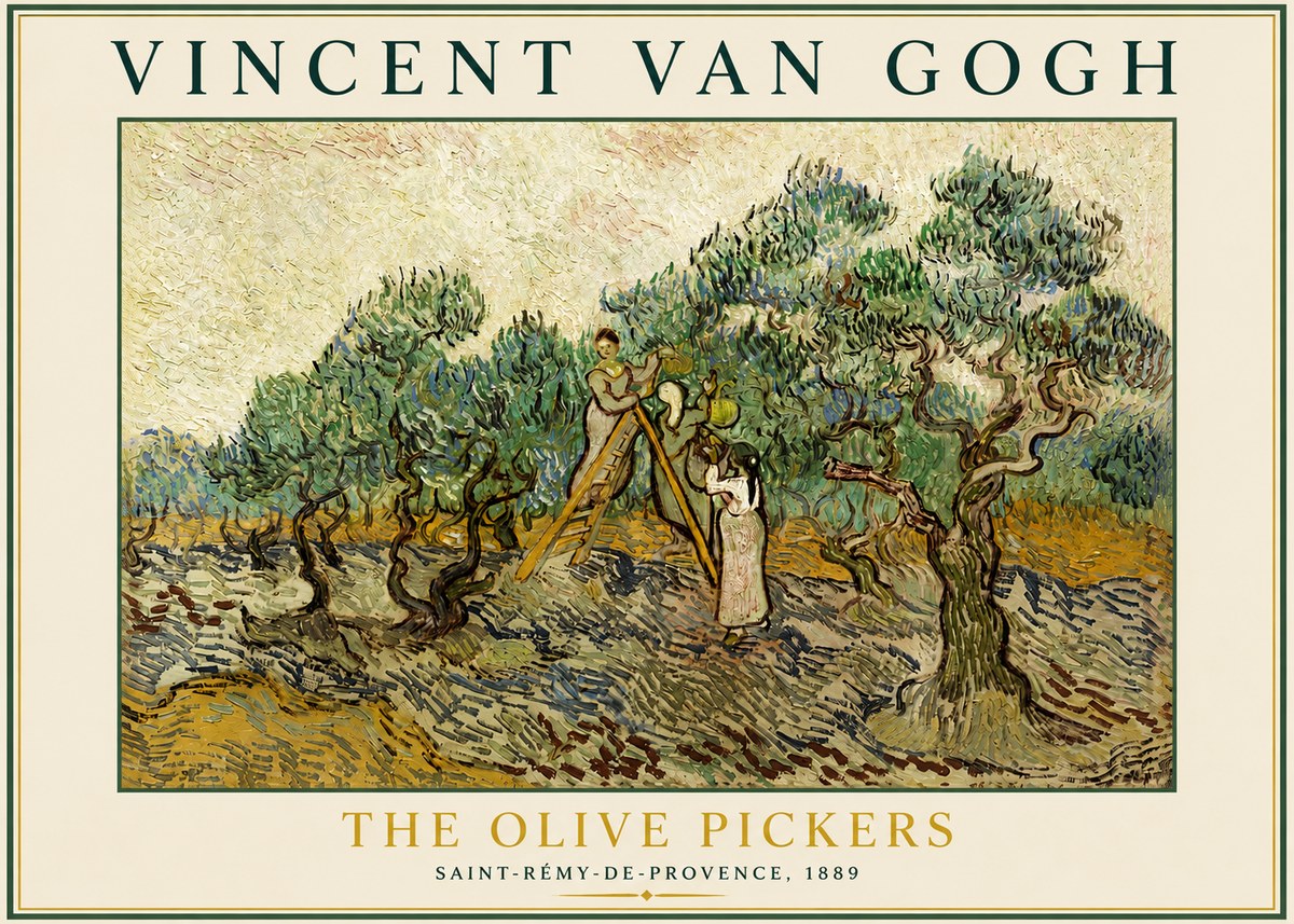 Van Gogh The Olive Pickers II No3 - Póster