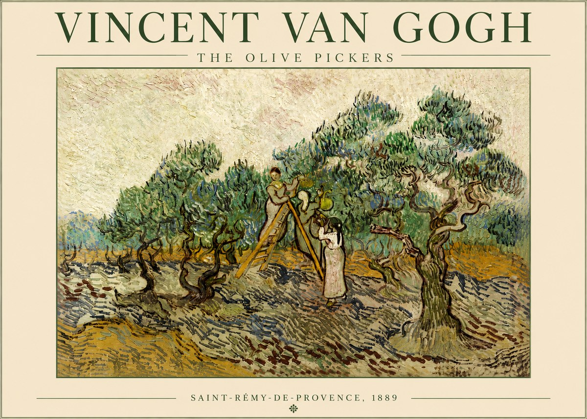 Van Gogh The Olive Pickers II No4 - Póster