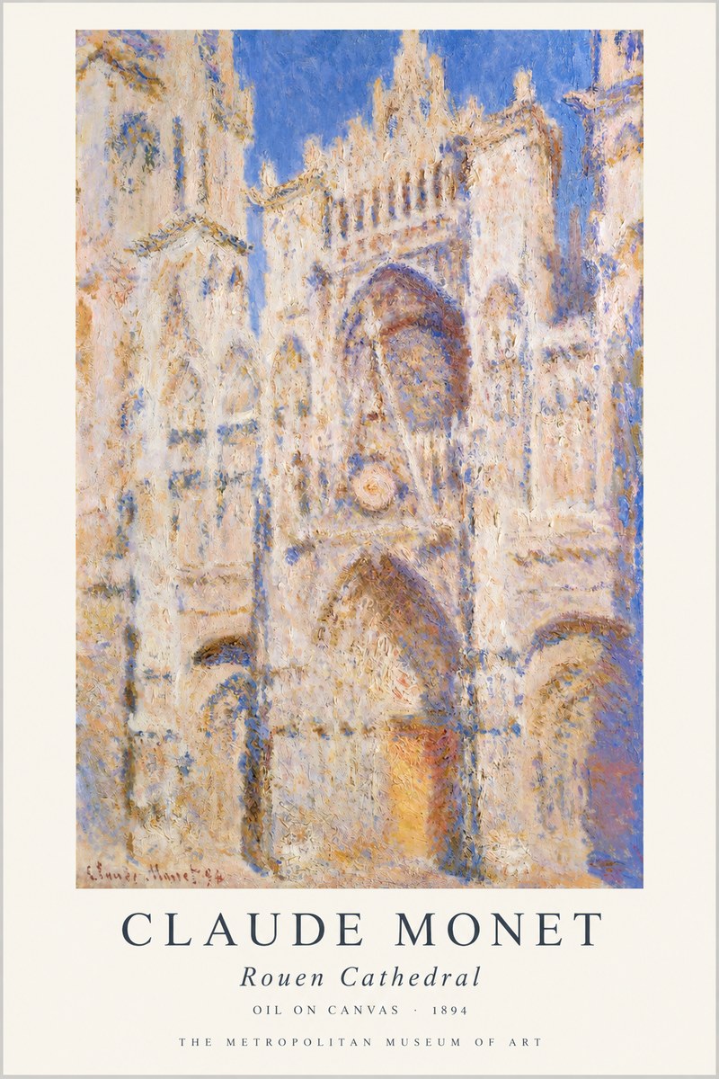 Monet Rouen Cathedral No1 - Póster