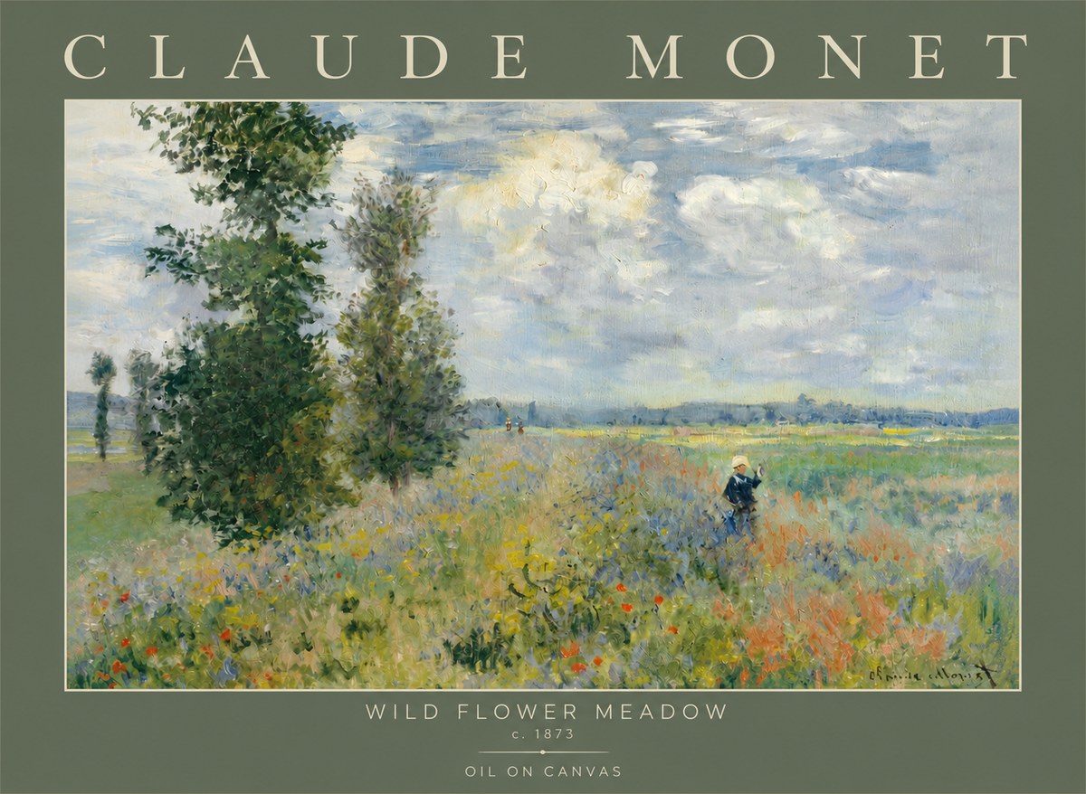 Monet Wild Flower Meadow No2 - Póster