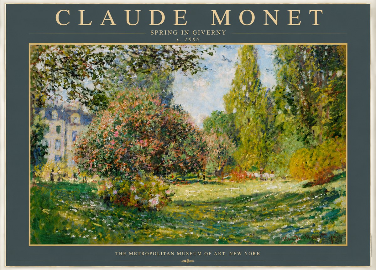 Monet Spring in Giverny No4 - Póster